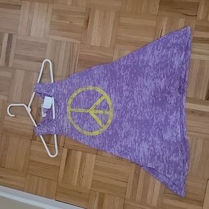 Summer tank top with Peace symbol NWT